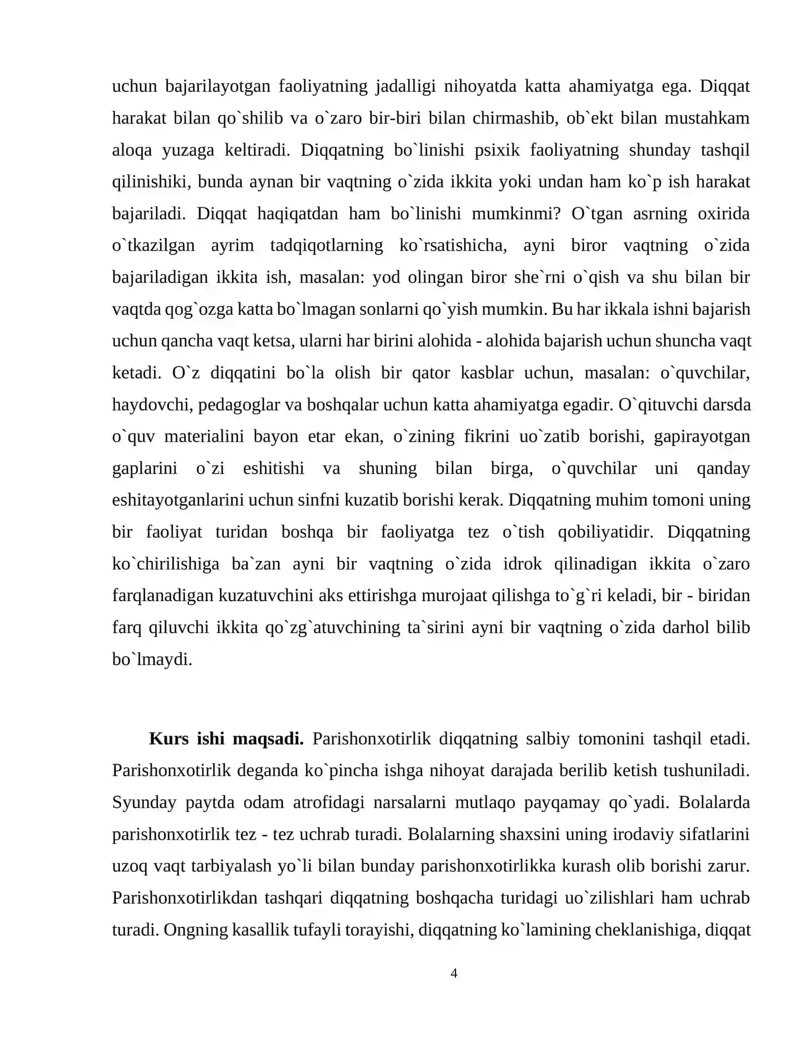 Diqqatning psixologik nazariyasi 4