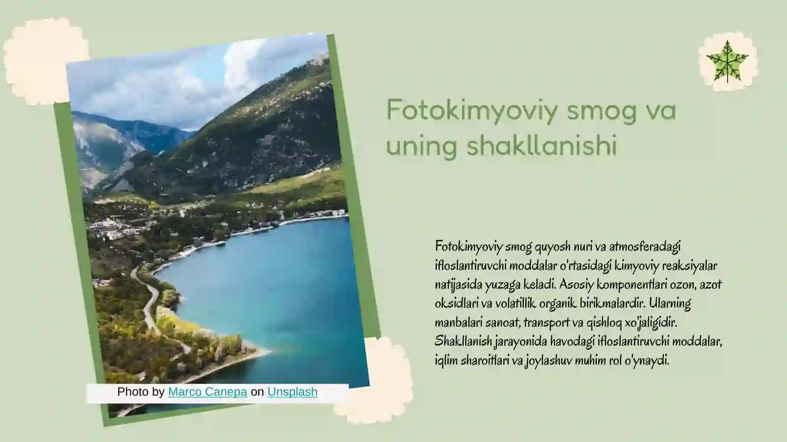 Issiqxona samarasi kislotali yomgirlar fotokimyoviy smogning hosil bolishi va ekologik tasiri 4