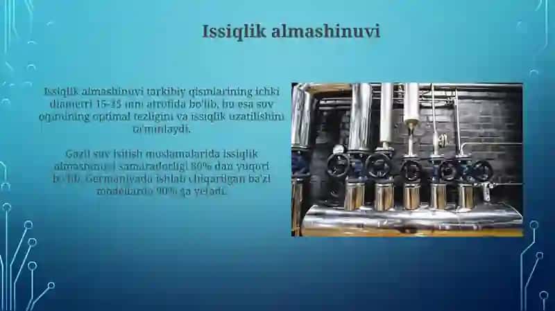 Gaz suv isitkichlarining tuzilishi 4