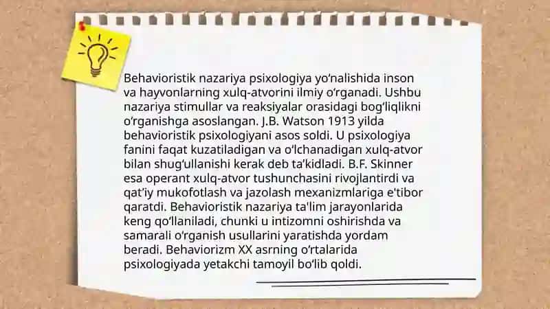Psixologiyada shaxsni o'rganish nazariyalari 4