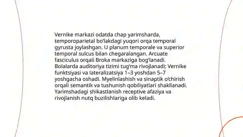 Bolalar nutqining rivojlanishida neyropisxologik mehanizimlar: broka va Vernike markazlari faoliyati 4