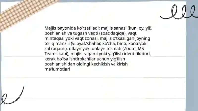 Majlis bayoni va majlis bayonidan kòchirmaning tuzilishi tarkibiy qismlari 4