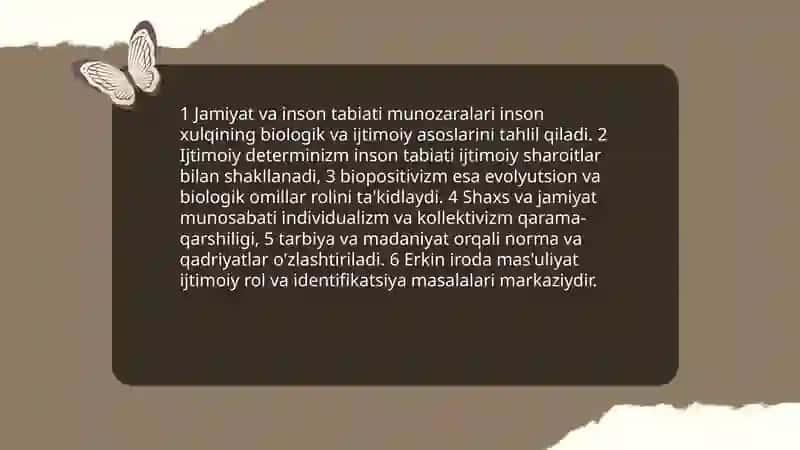 Jamiyat falsafasi 4