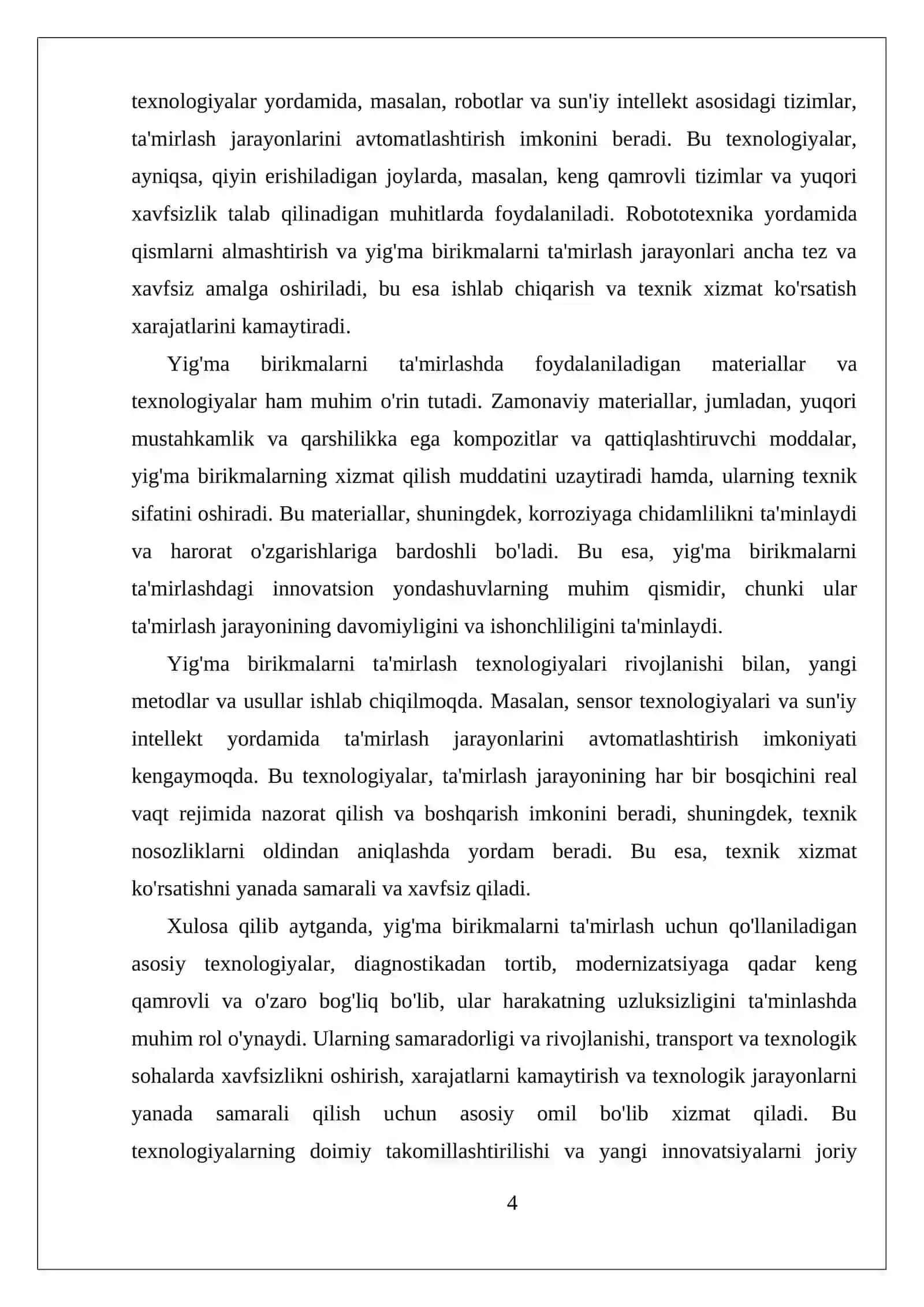 Yig'ma birikmalarni ta'mirlashning asosiy texnologiyalari 4