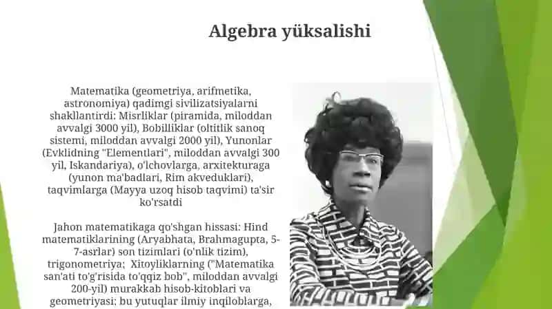 Matematika fanining dunyo madaniyati va tarixidagi tutgan orni 4