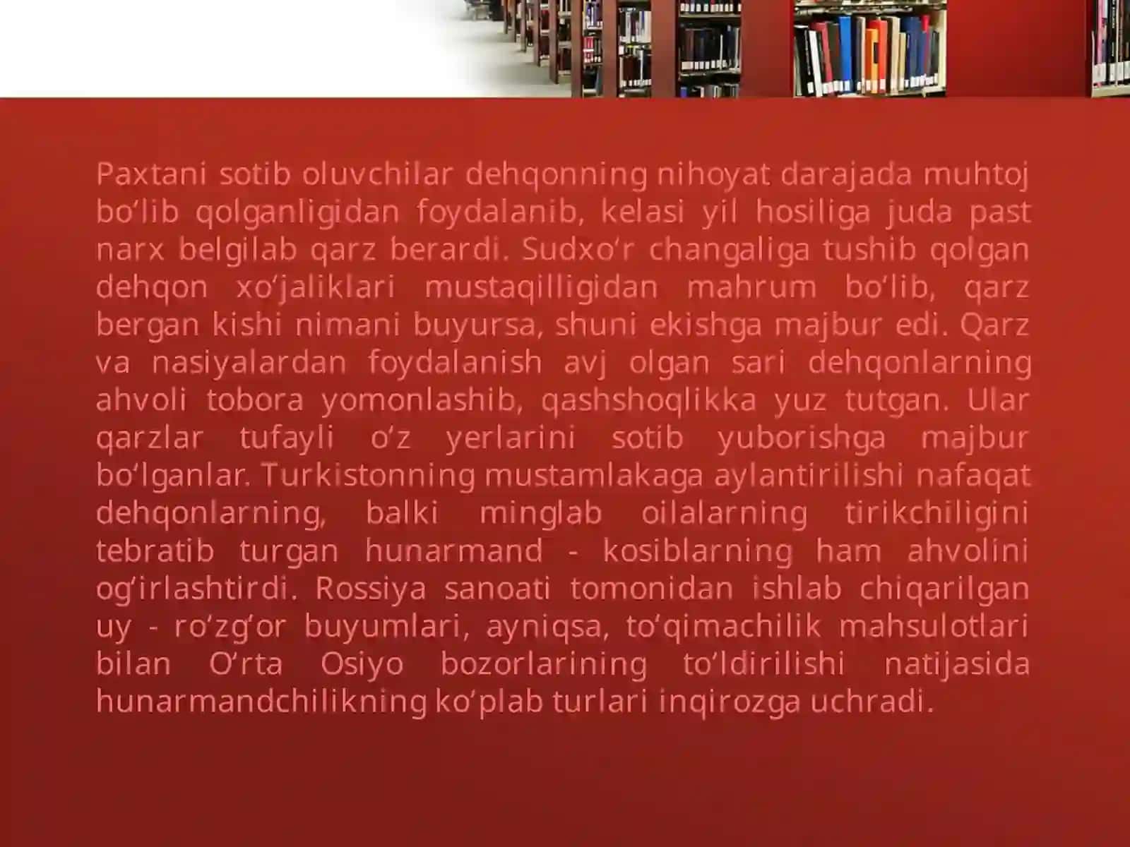 Turkiston o’lkasida xalq ozodlik harakatlari 4