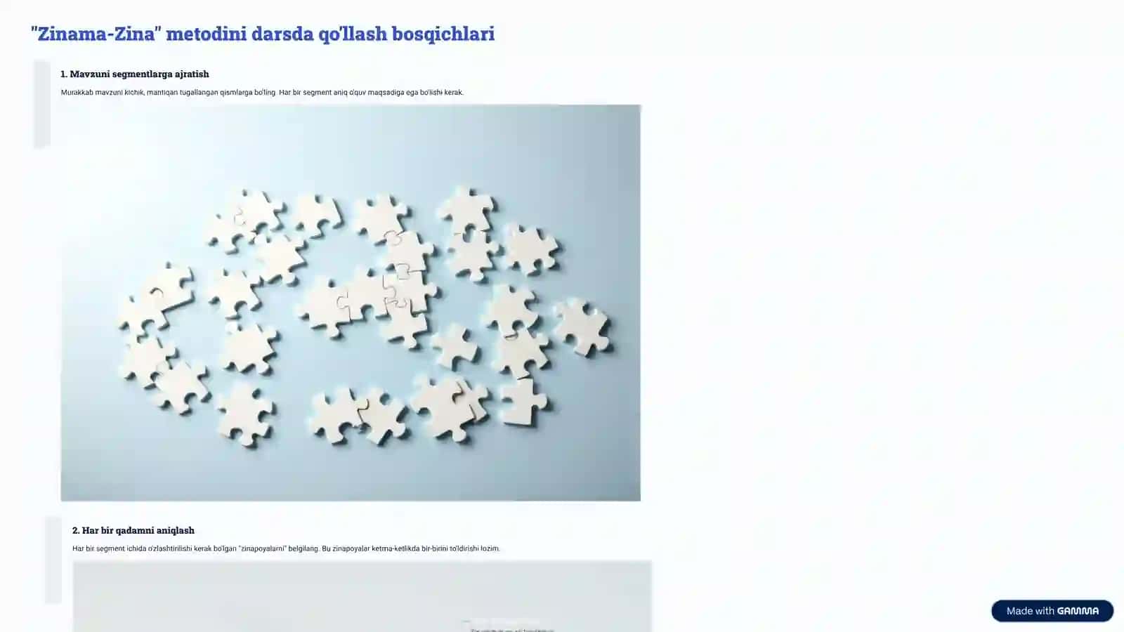 Pedagogikada Zinama-Zina metodi Samarali tashkil qilish va foydalanish 4