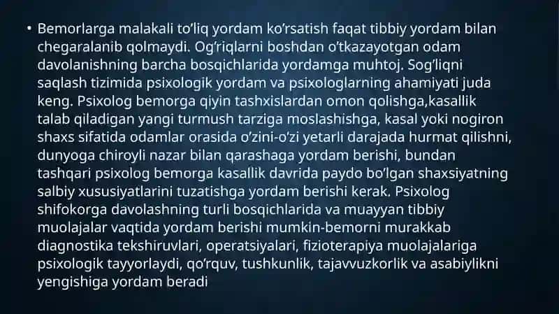 MDX davlatlarining sog‘liqni saqlash tizimida psixologik xizmatning o‘ziga xosligi. Evropa davlatlarining sog‘liqni saqlash tizimida psixologik xizmatning o‘ziga xosligi 4