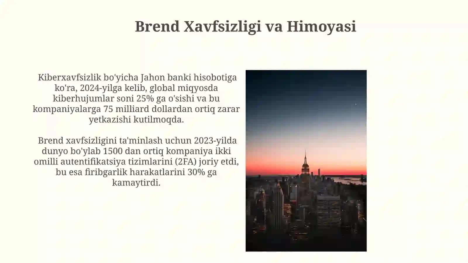 BRENDNI TAYYORLOV BOSQICHINI YANA QANDAY YANGI TURLARI bor? 4