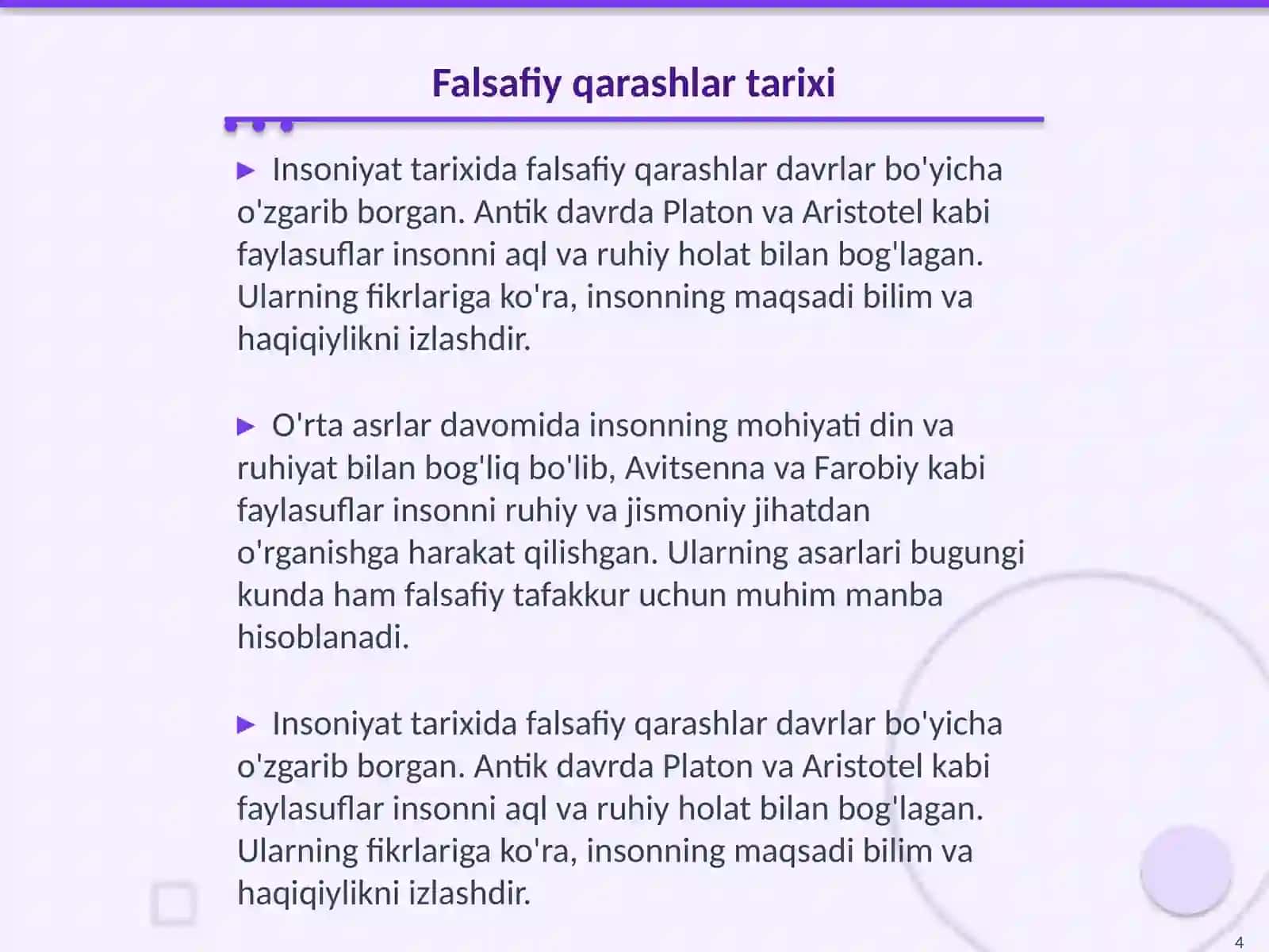 Inson falsafasi 4