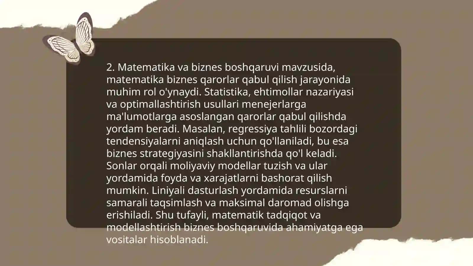 "Matematika va kasb" 4