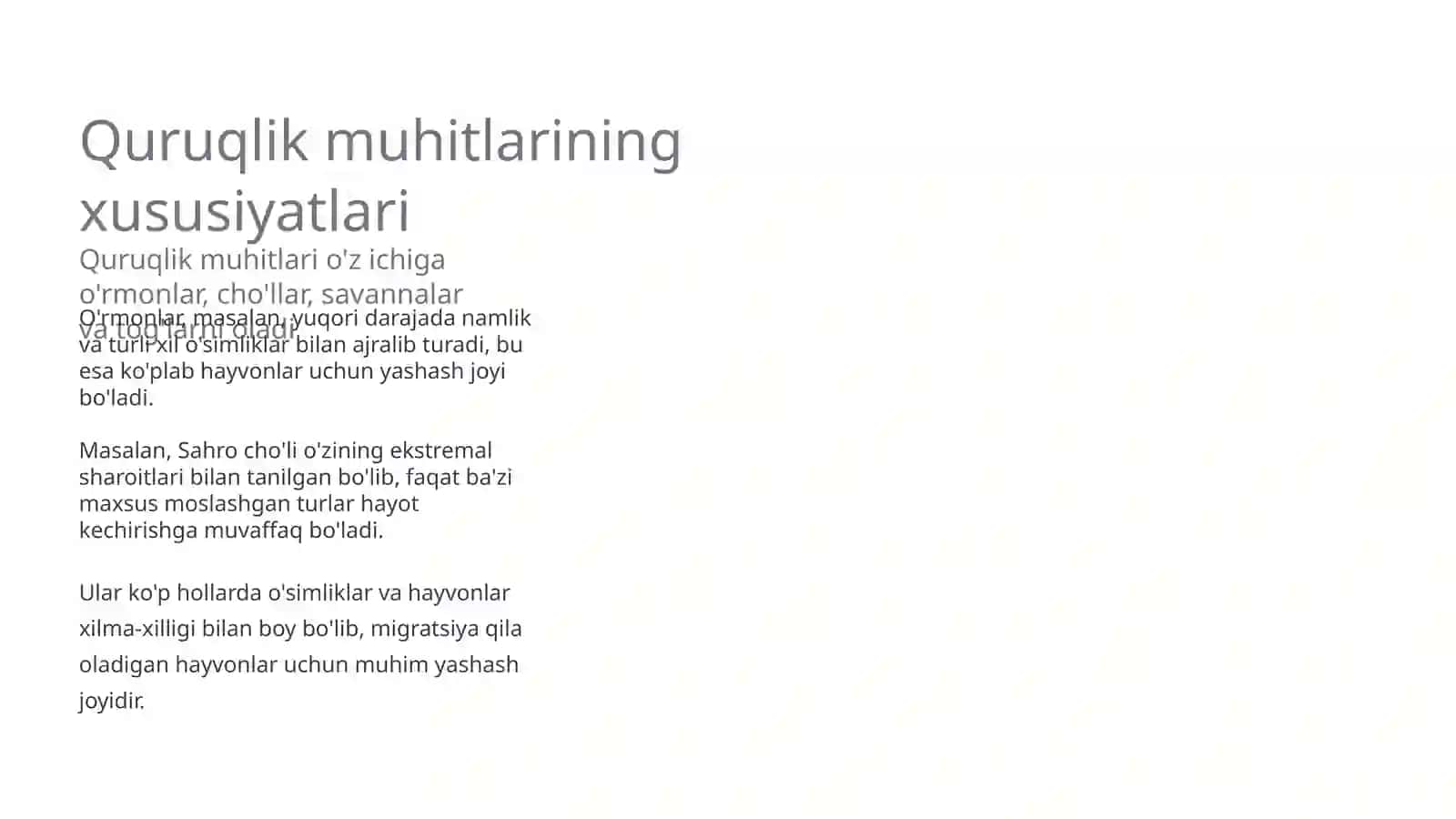Yashash muhitlari 4