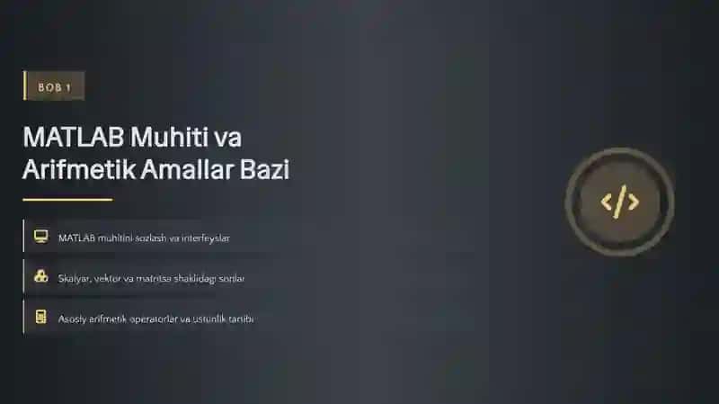 MATLAB Dasturida Arifmetik Amallarini Qo'llash 4