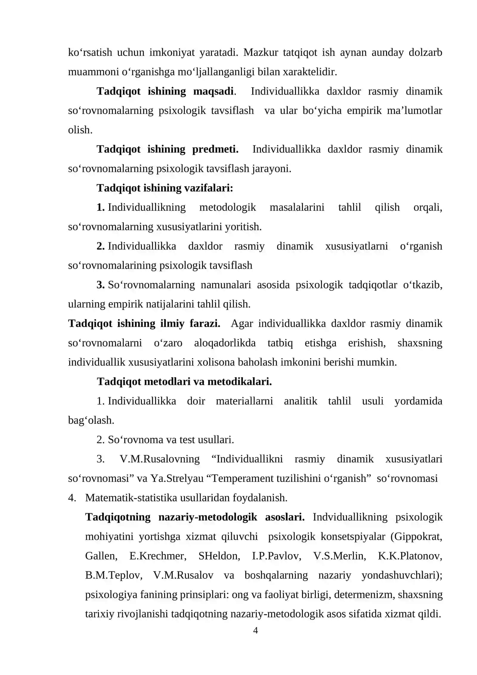 O'quvchilarning individual psixologik xususiyatlari psixodiagnostikasi temperamenti va xarakteri 4