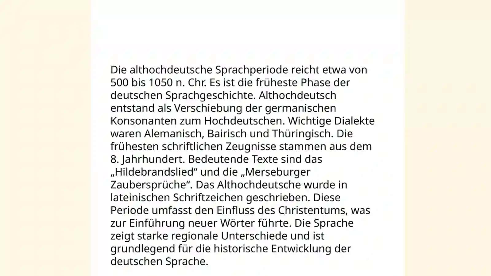 Sprachgeschichte der deutschen Sprache 4