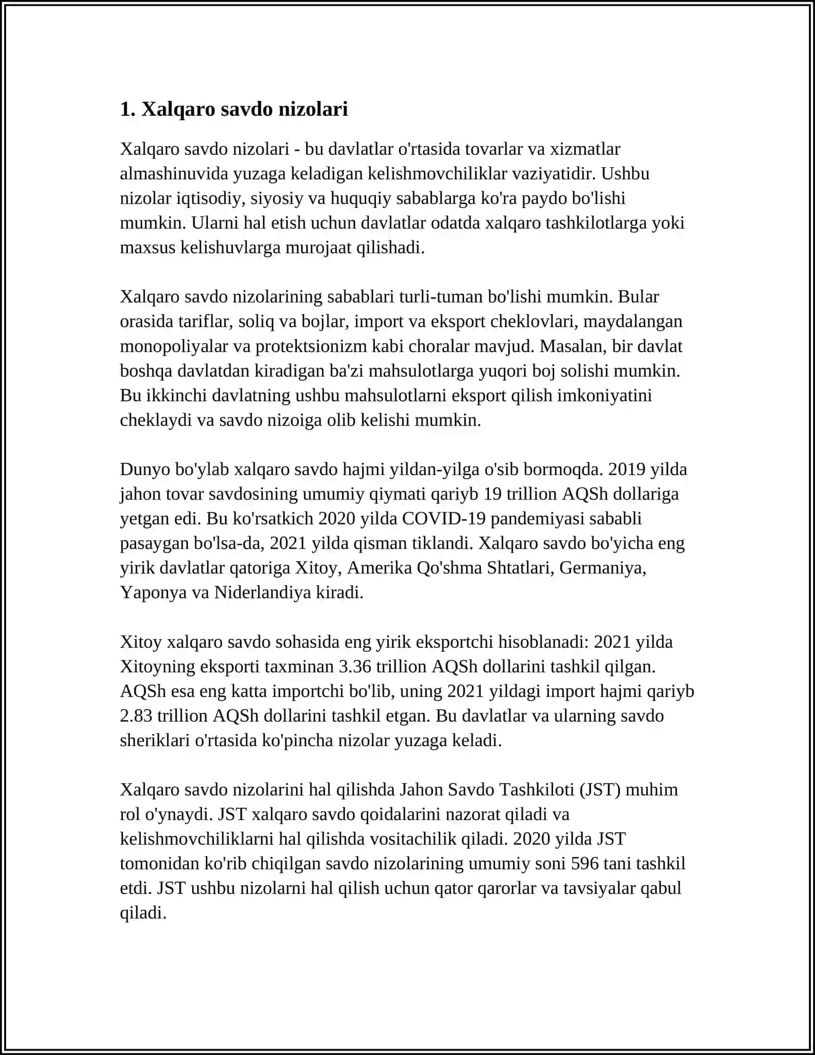 JAHONNING GLOBAL IQTISODIY MUAMMOLARI 4