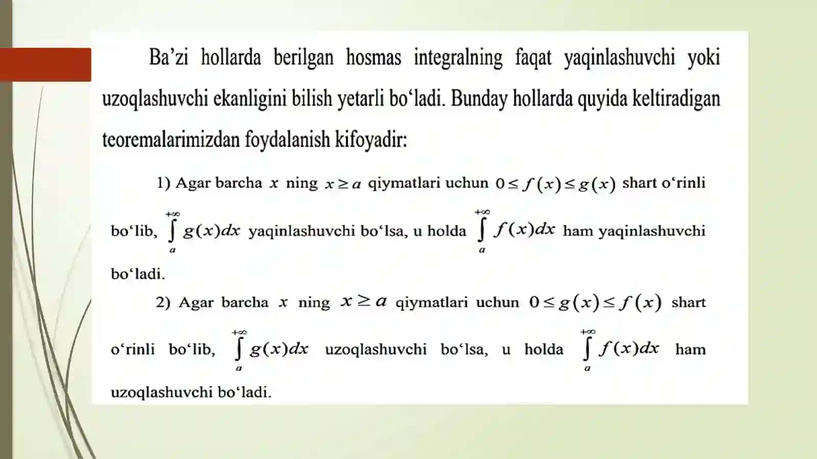 Xosmas integrallar 4