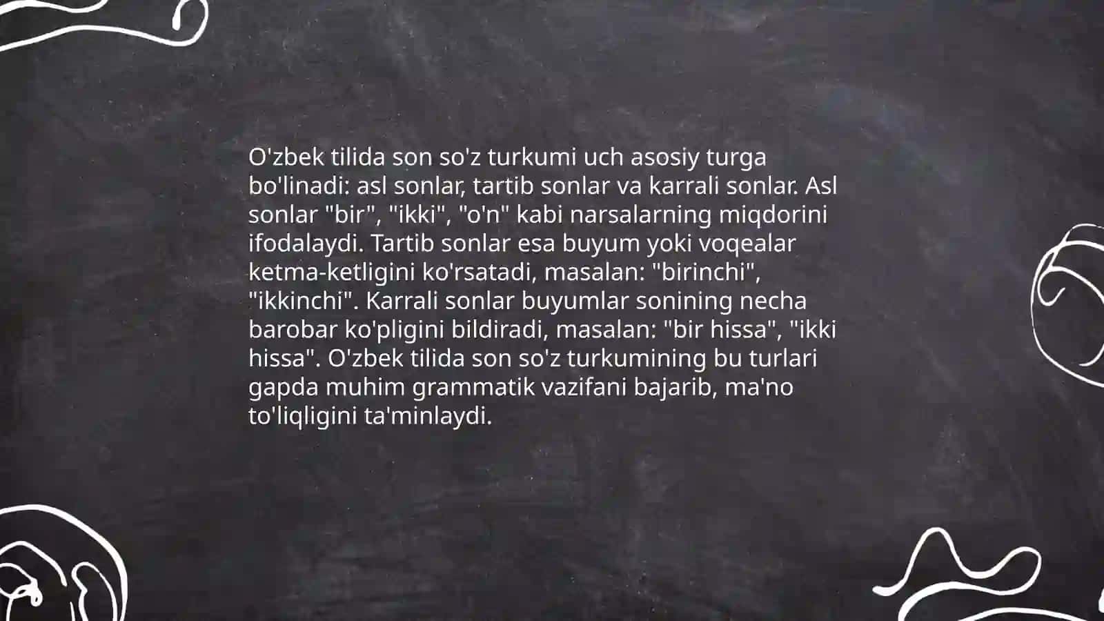 Qiyoslanayotgan tillarda son va sifat soʻz turkumlari tipologiyasi (nemis tili va oʻzbek tillarida) 4