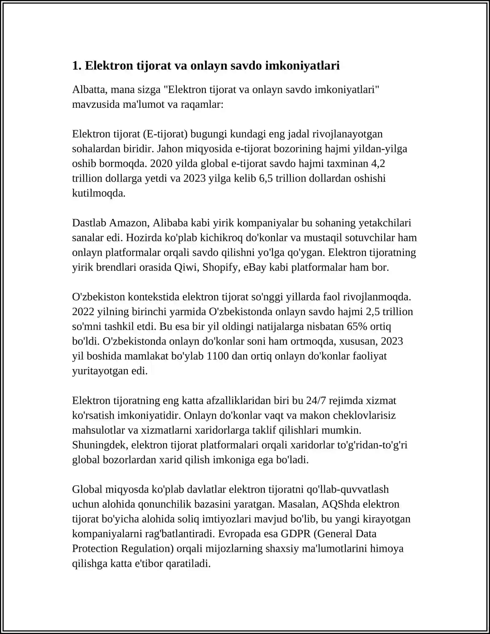 MILLIY IQTISODIYOTNING TURLI SOHALARIDA INTERNET TEXNOLOGIYALARIDAN SAMARALI FOYDALANISH YO‘LLARI 4