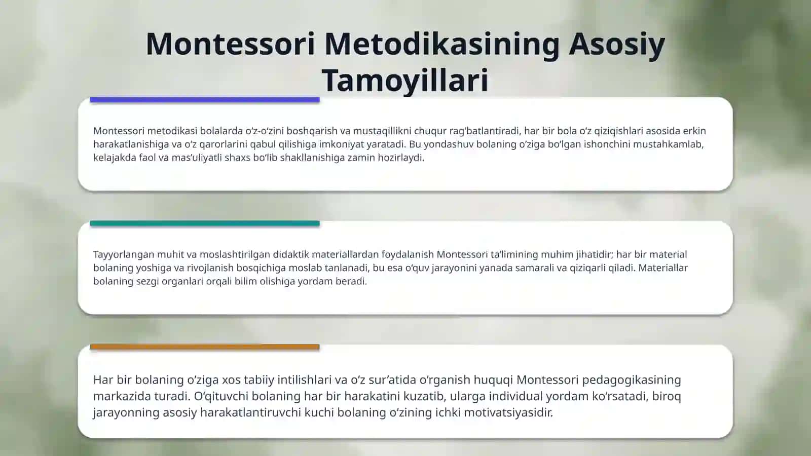 ​"Montessori metodikasi va zamonaviy o‘yin texnologiyalari uyg‘unligida bolalar qobiliyatini rivojlantirish" 4