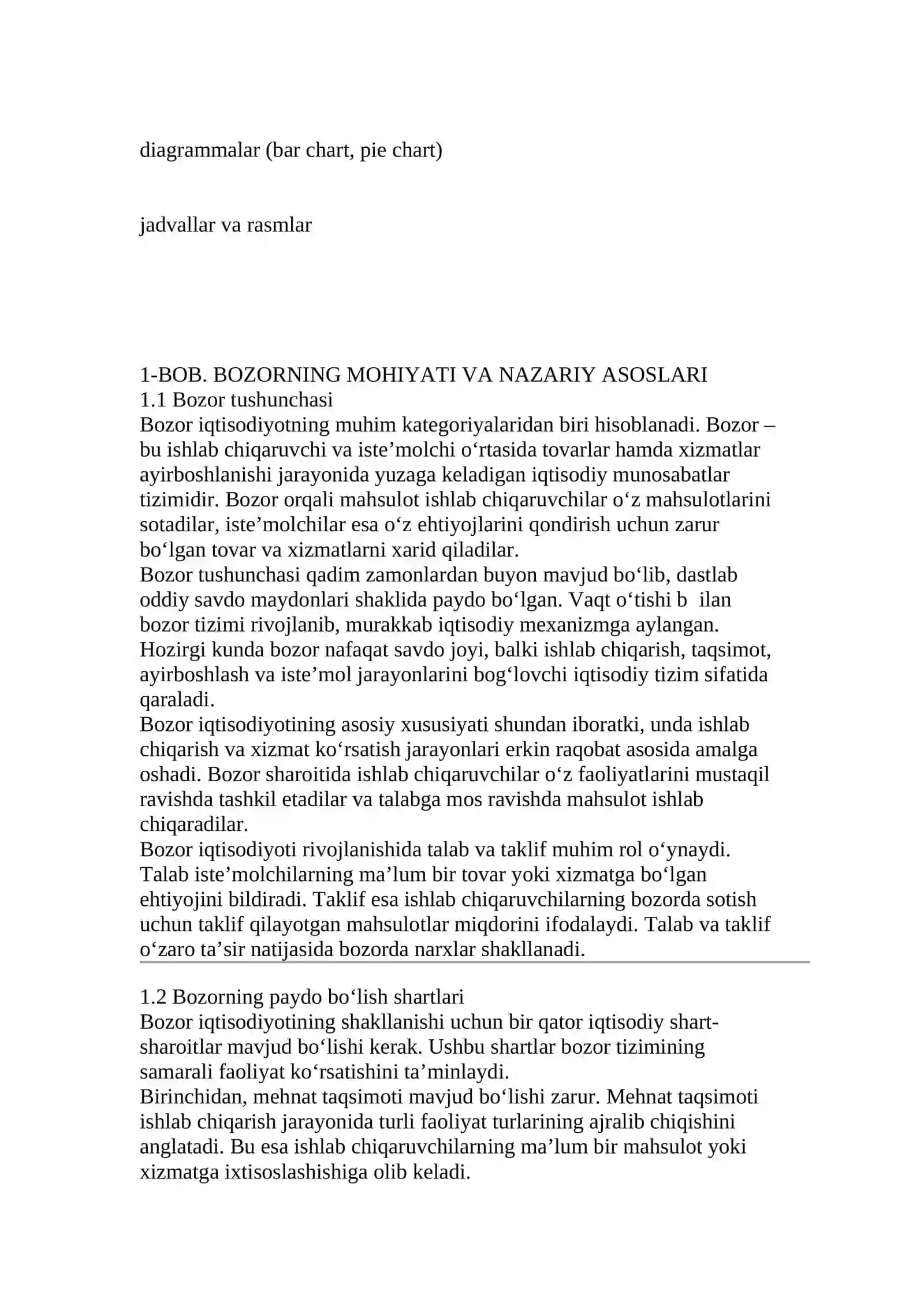 Bozor va uning vazifalari 4