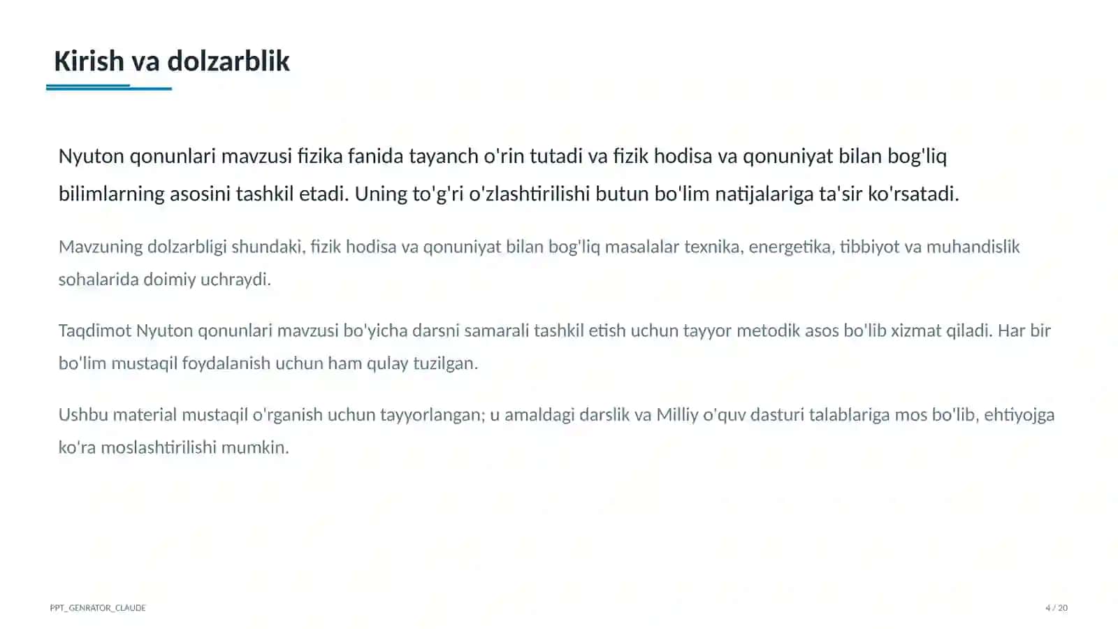 Nyuton qonunlari (9-sinf) 4