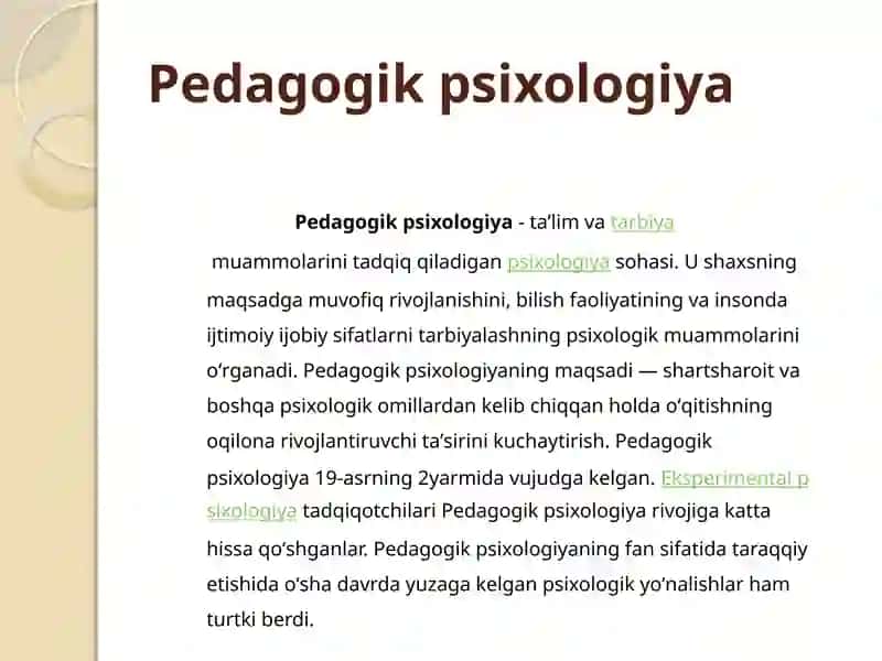 Pedagogik psixologiyasi 4