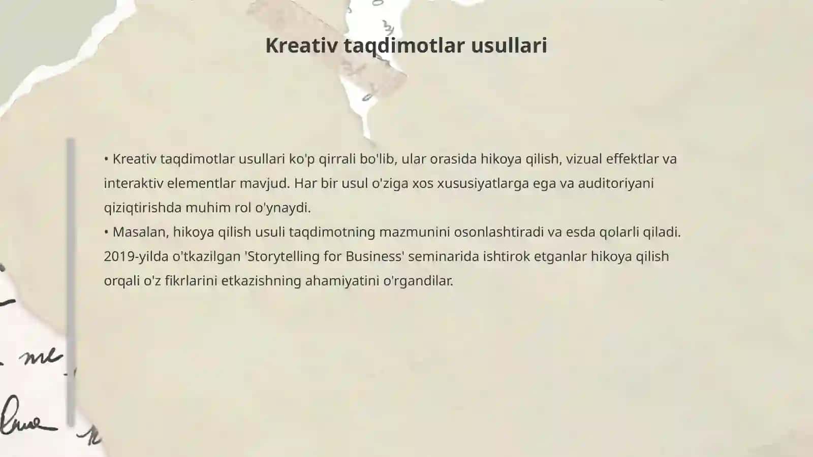 Kreativ taqdimotlar 4