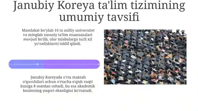 Qiyosiy pedagogika korea ta'lim tizimi 4