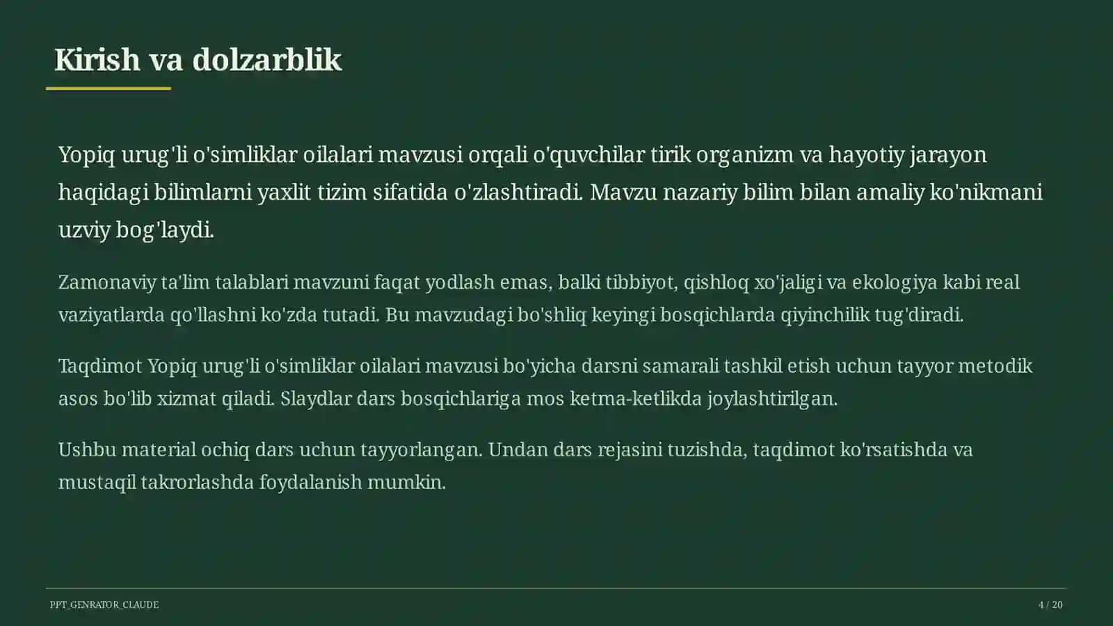Yopiq urug'li o'simliklar oilalari (6-sinf) 4