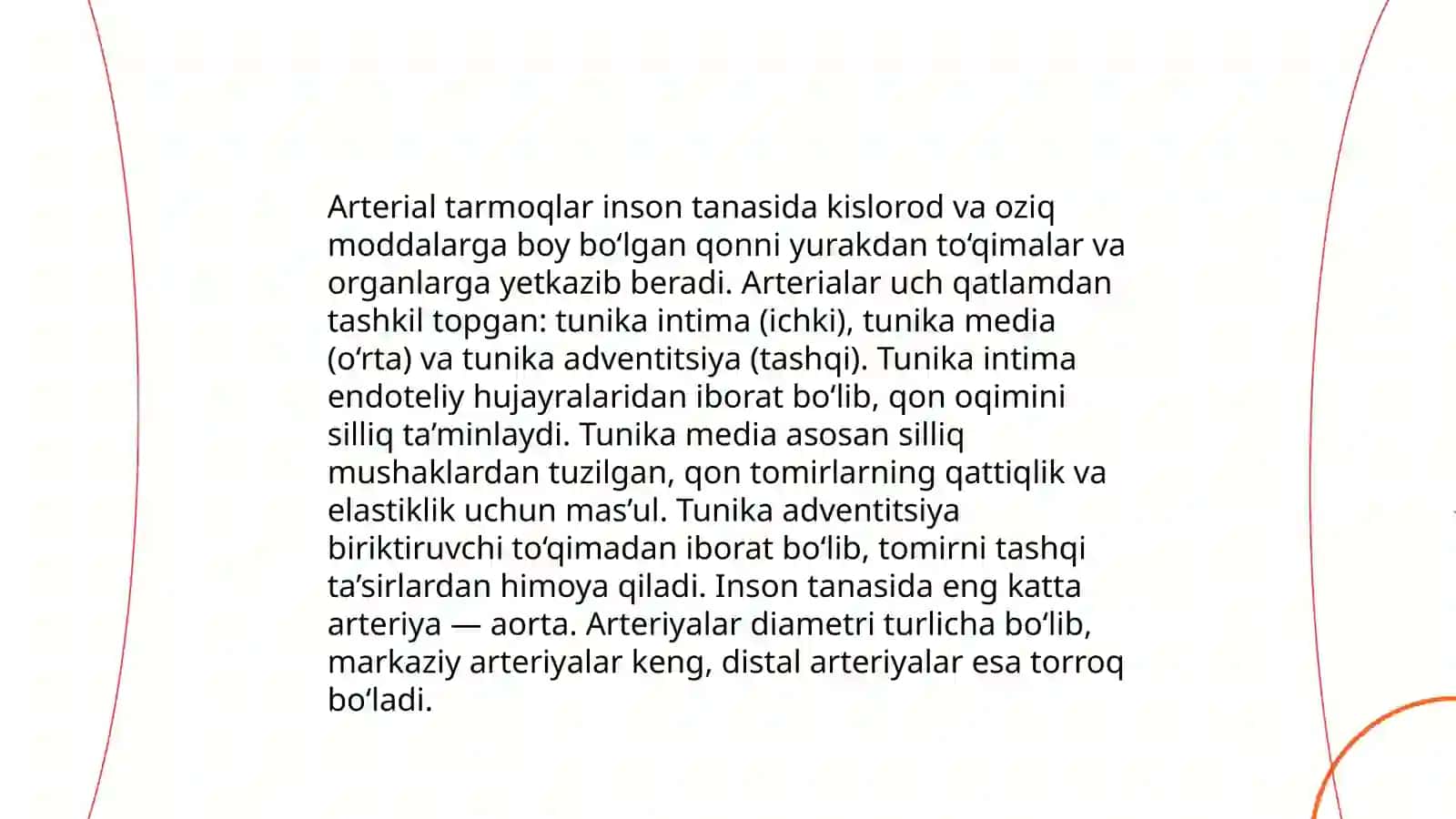 Qo'l va oyoq arterialari: tarmoqlari, pulsatsiya nuqtalari 4