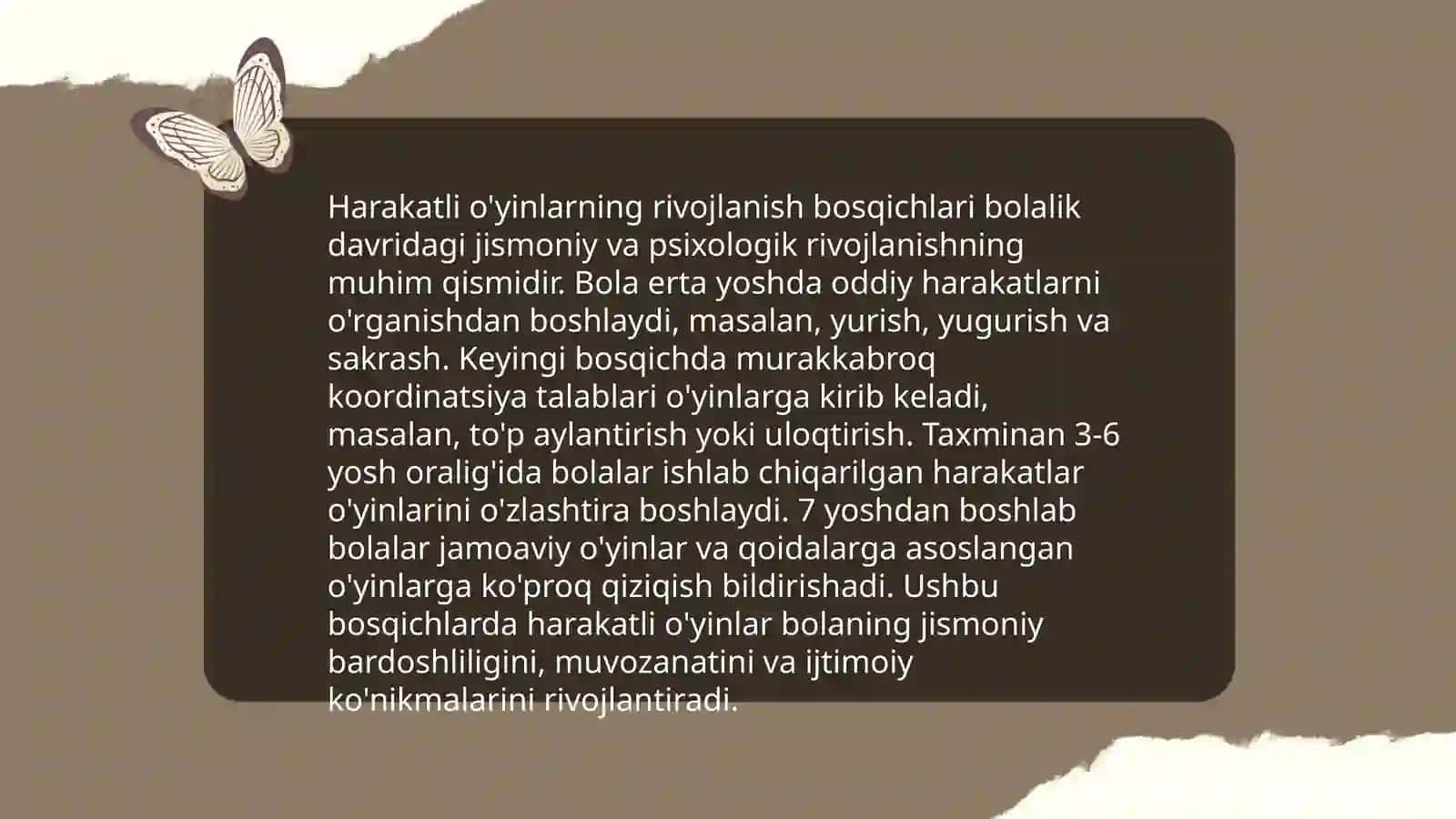 Harakatli o'yinlarni qisqacha tarixi, turkumlari va pedagogik ahamiyati 4