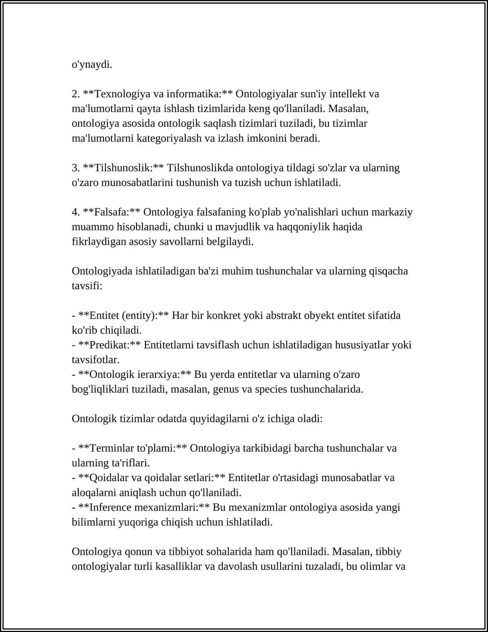 Ontologiya asoslari 4