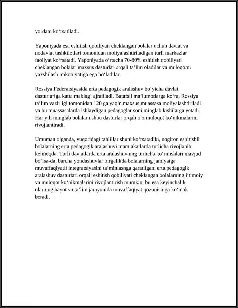 SURDOPEDAGOGIKA. SURDOPEDAGIKAGA OID MILLIY VA XORIJIY ILMIY TADQIQOTLAR 4
