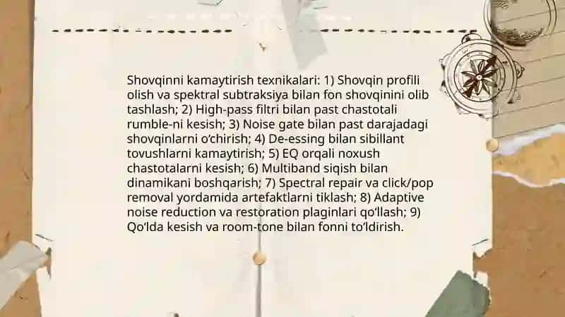 Audio yozib olish usullari va mikrofon turlari 4