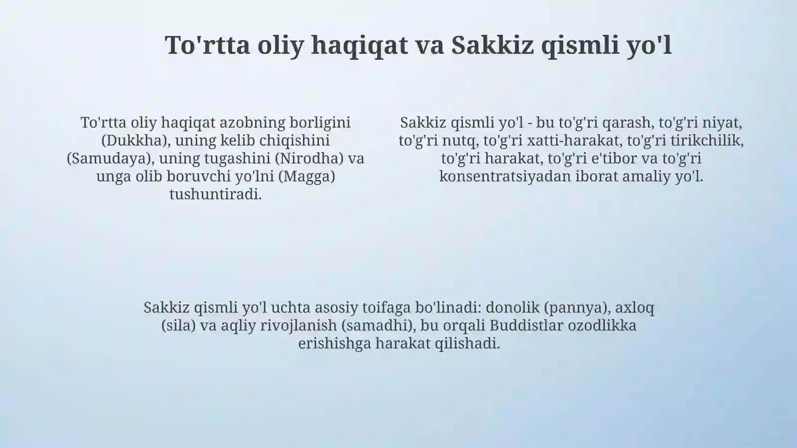 Buddizmning kelib chiqishi va asosiy g'oyalari 4