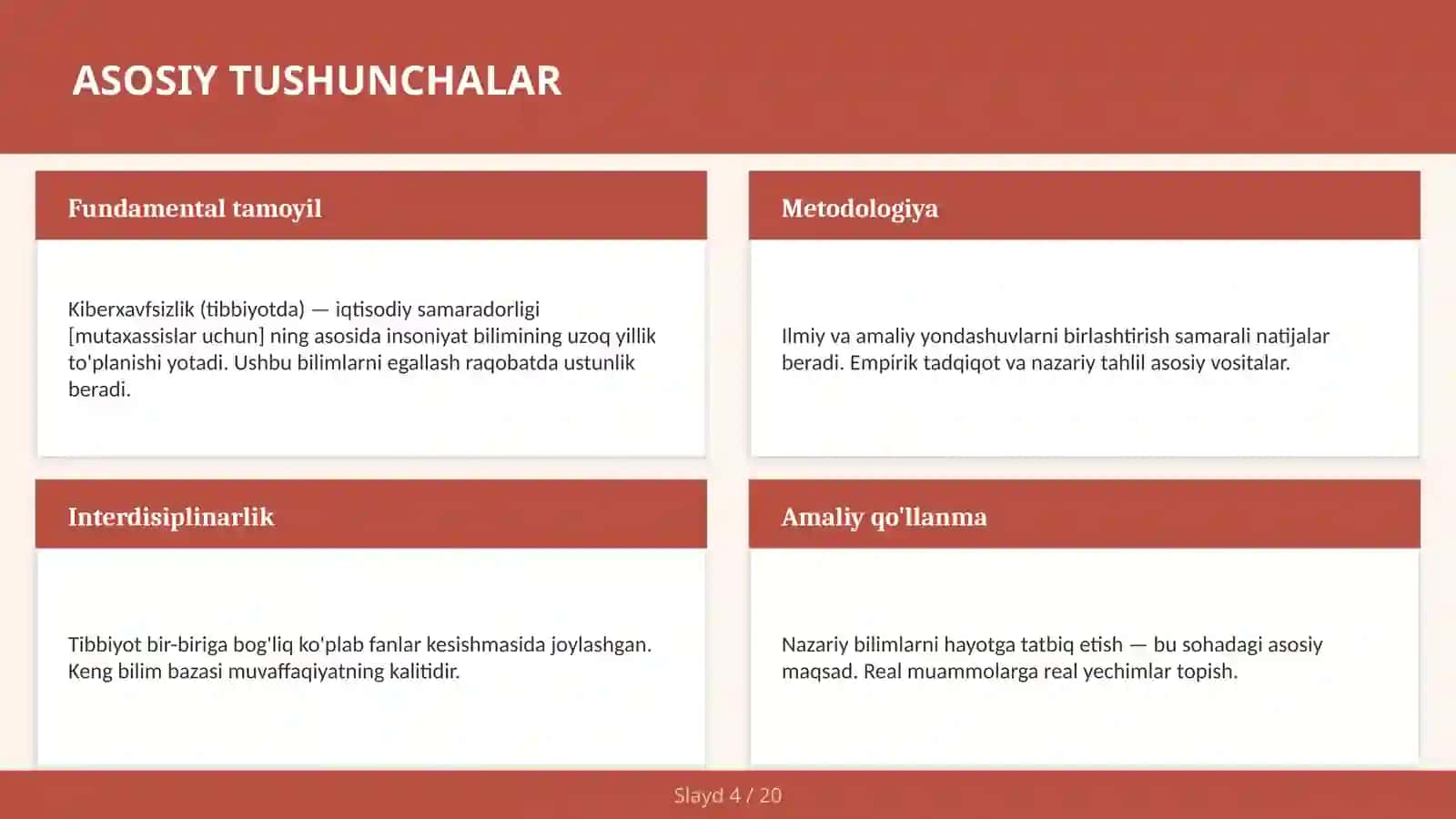 KIBERXAVFSIZLIK (TIBBIYOTDA) — IQTISODIY SAMARADORLIGI [MUTAXASSISLAR UCHUN] 4