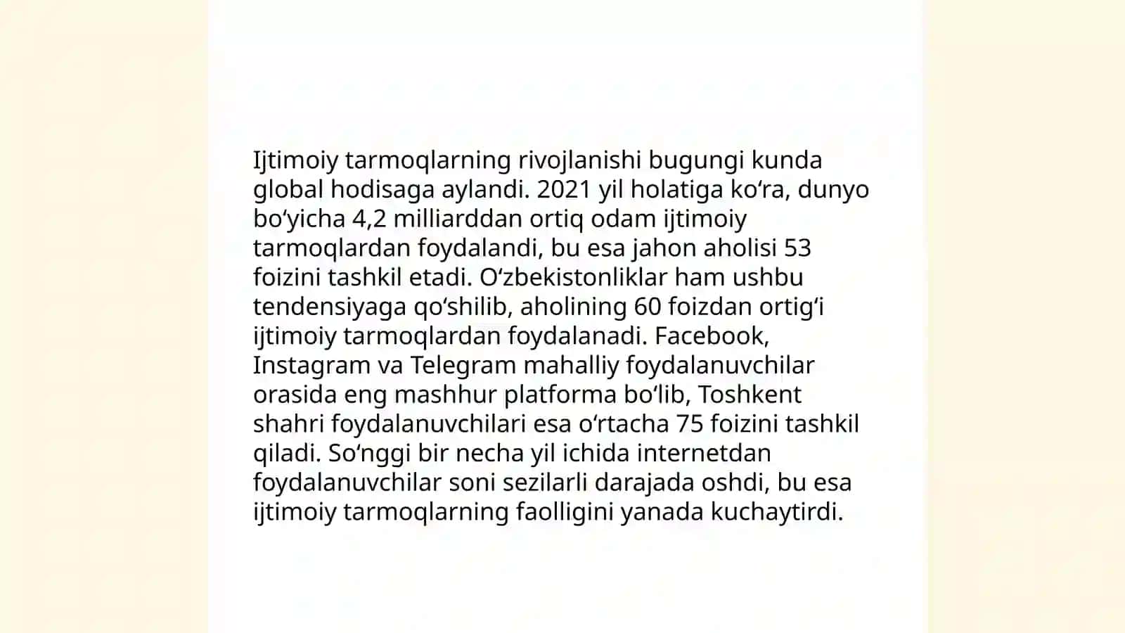 Ijtimoiy mediani baholash 4