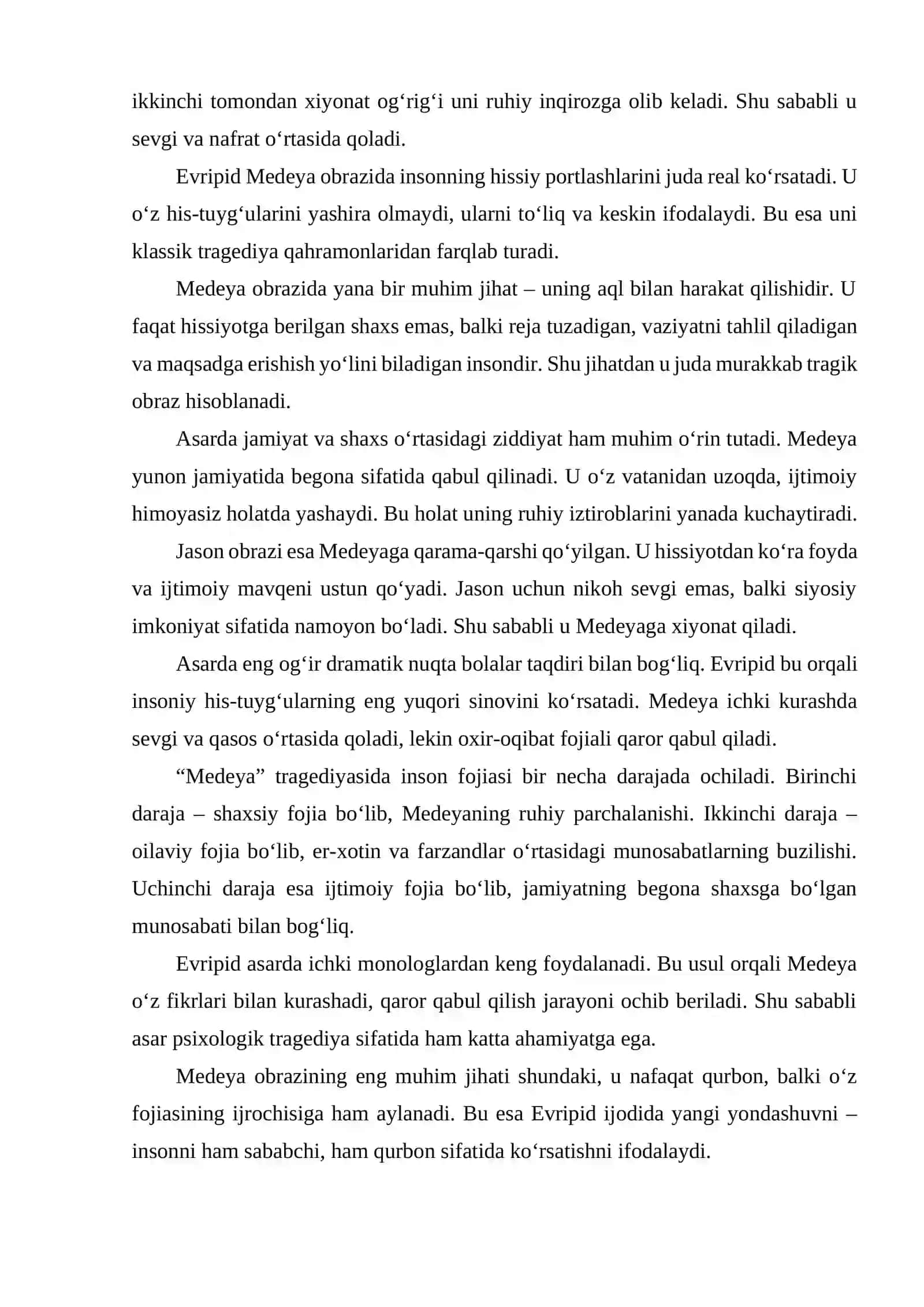 EVRIPID IJODIDA INSON FOJIASI MEDEYA XARAKTERI TAHLILI. 4