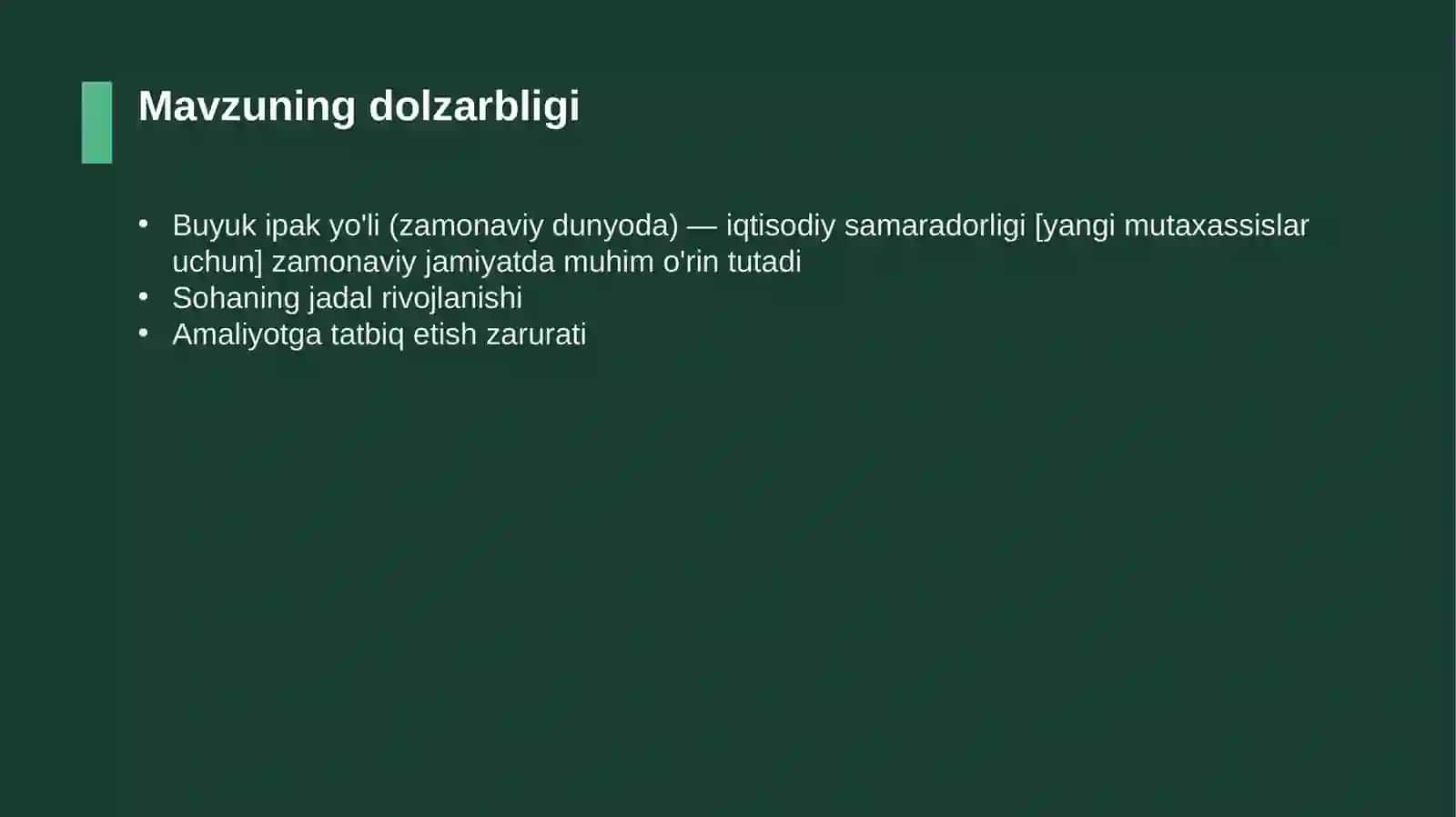 Buyuk ipak yo'li (zamonaviy dunyoda) — iqtisodiy samaradorligi [yangi mutaxassislar uchun] 4