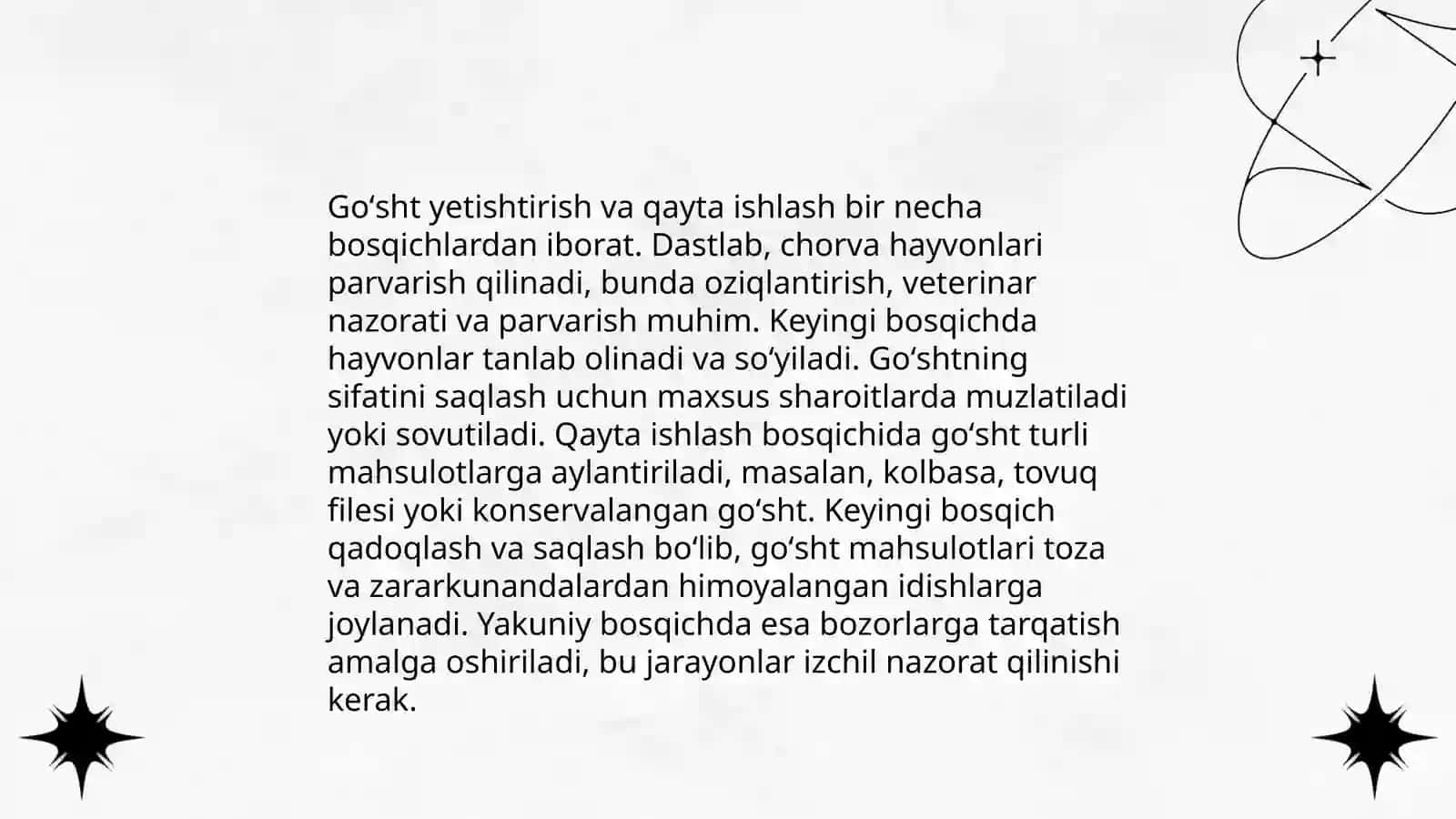 Goʻsht korxonalari haqida umumiy tushuncha 4