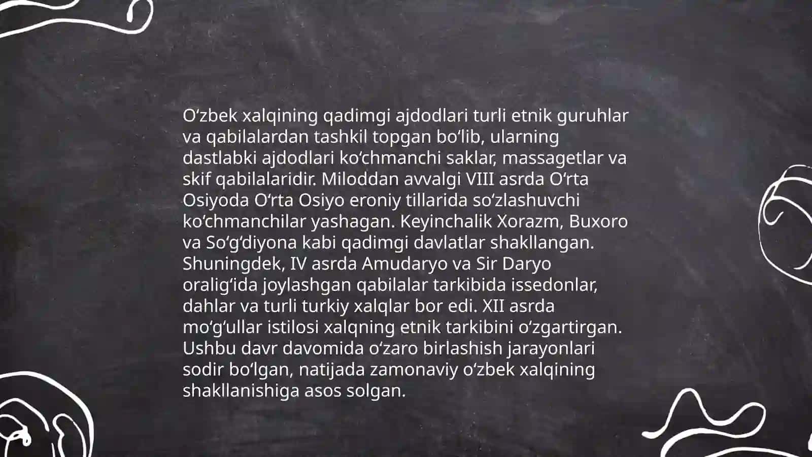 O‘zbek xalqining tashkil topishi bosqichlari va ularning mazmun-mohiyati 4