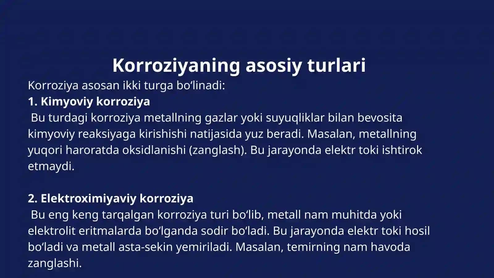 Korroziyaga qarshi texnologik tadbirlar.Passiv usuldagi himoya 4