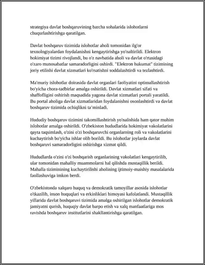 Konstitutsiyaviy islohotlar va boshqaruv institutlarini mustahkamlash 4