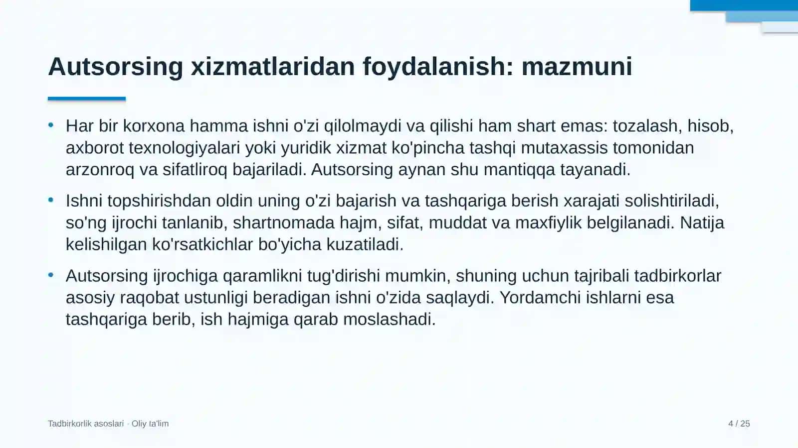 bolalar turizmida autsorsing xizmatlaridan foydalanish 9712 4