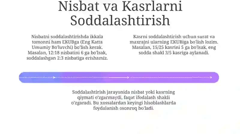 Nisbatlar va kasrlar 4