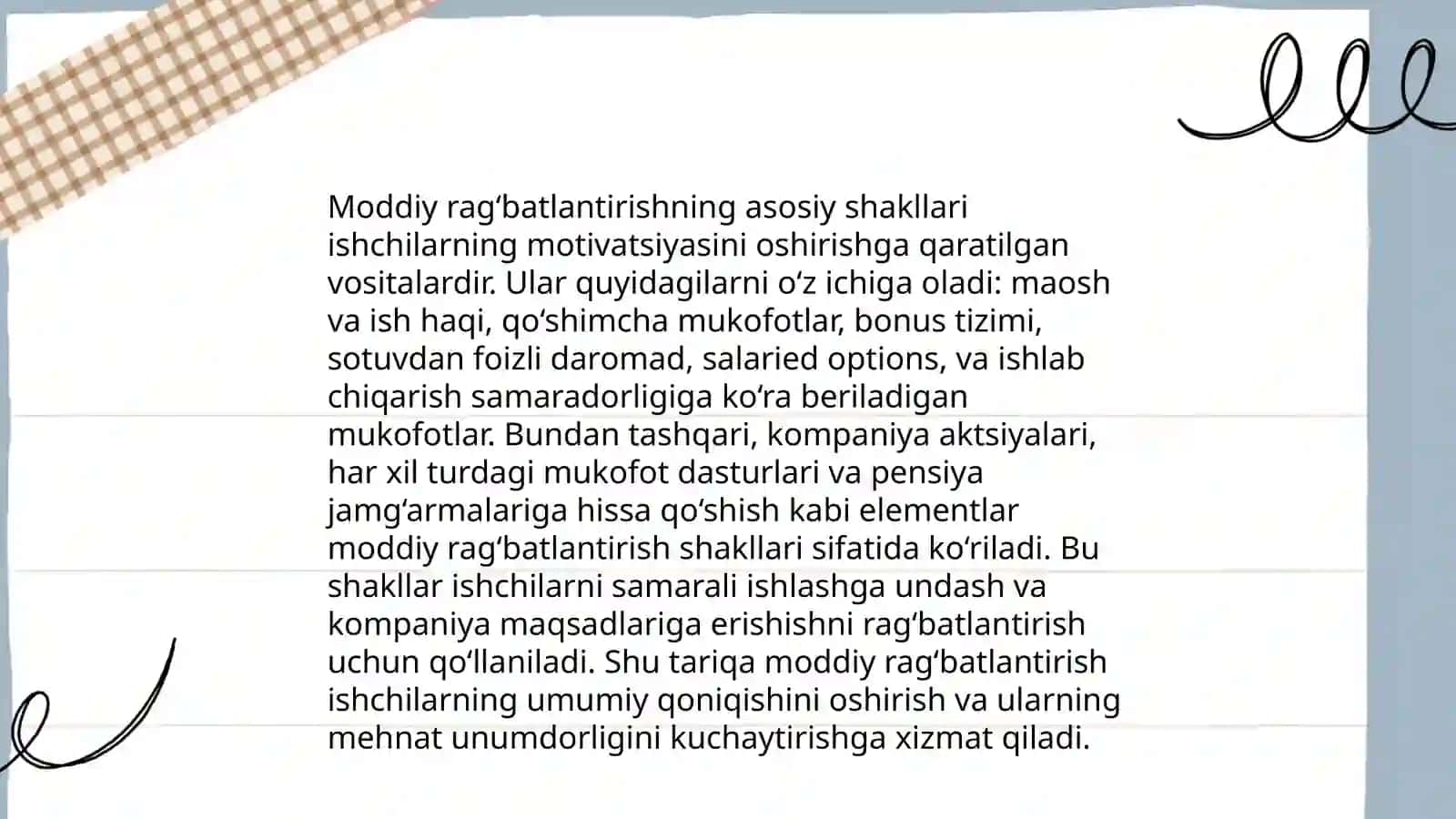 Mehnatga haq to‘lash va va moddiy rag‘batlantirish tizimi 4
