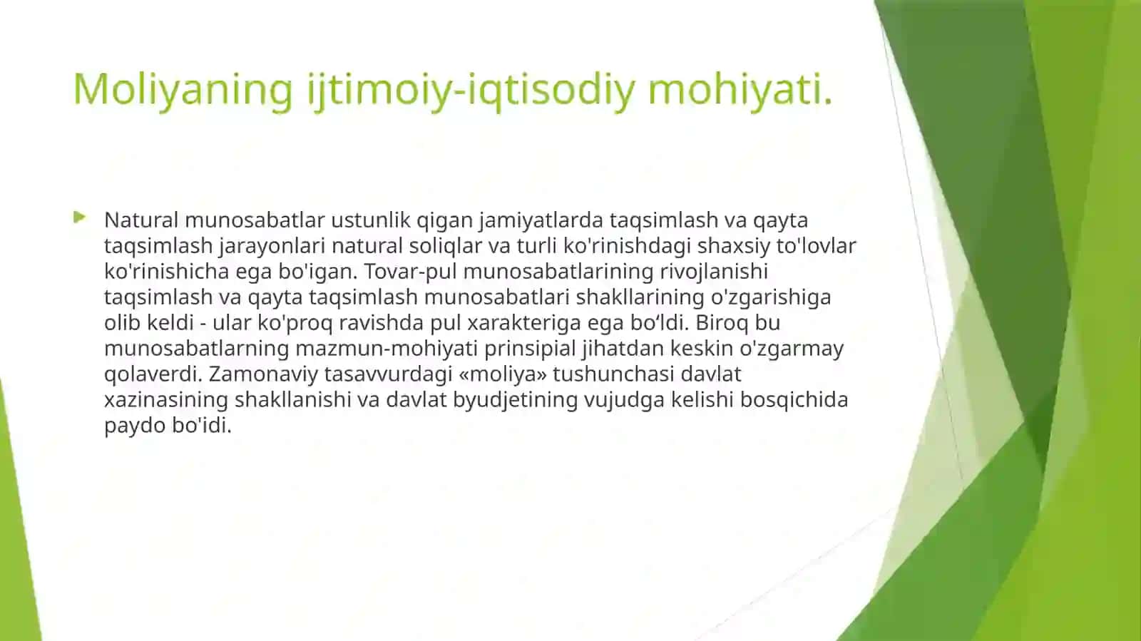 Moliyaning mohiyati va funksiyalari 4