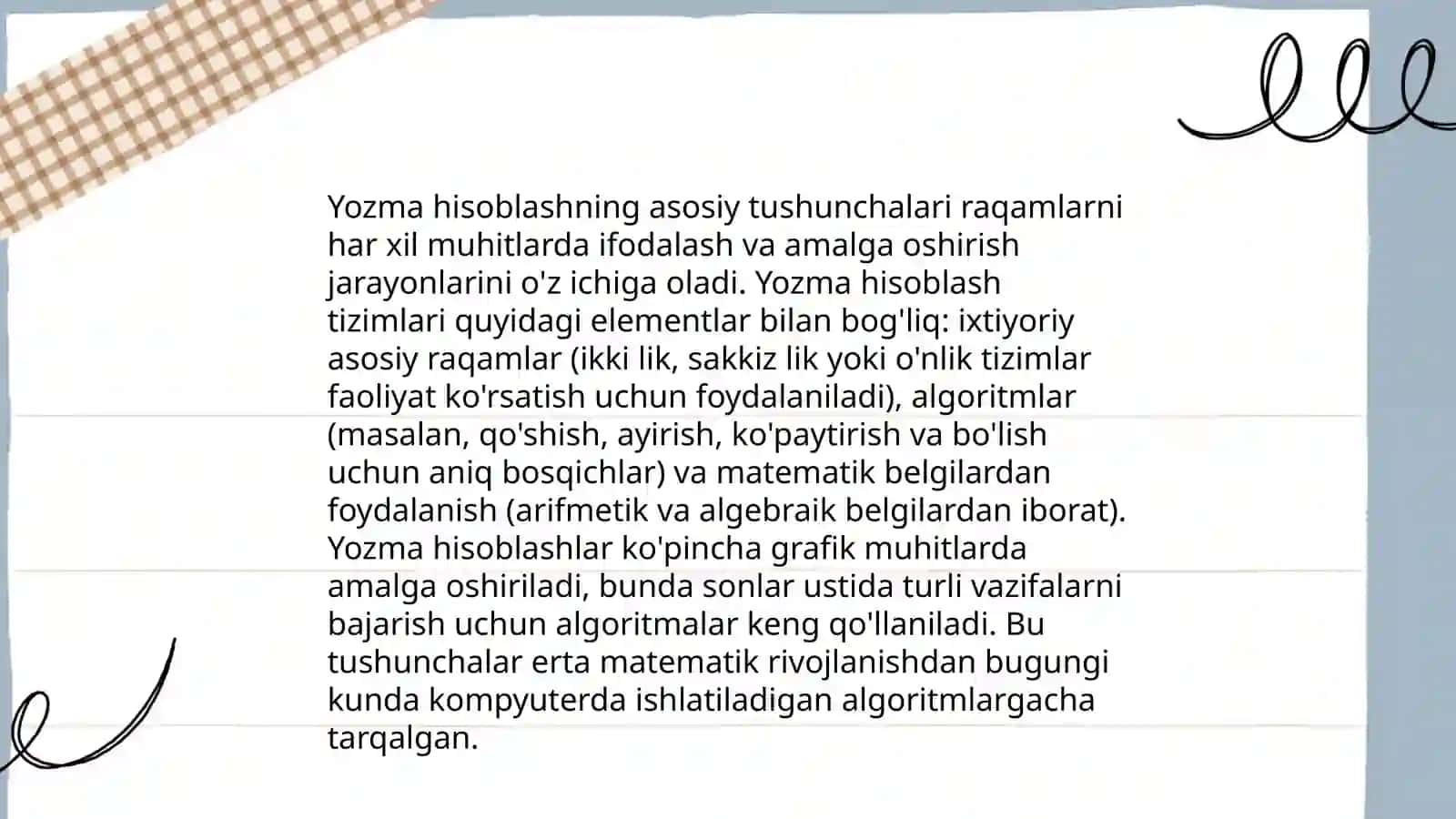 Boshlangʻich sinflarda matematikadan ogʻzaki va yozma hisoblashga doir didaktik tizimini o"yosh chiqish metodikasi 4
