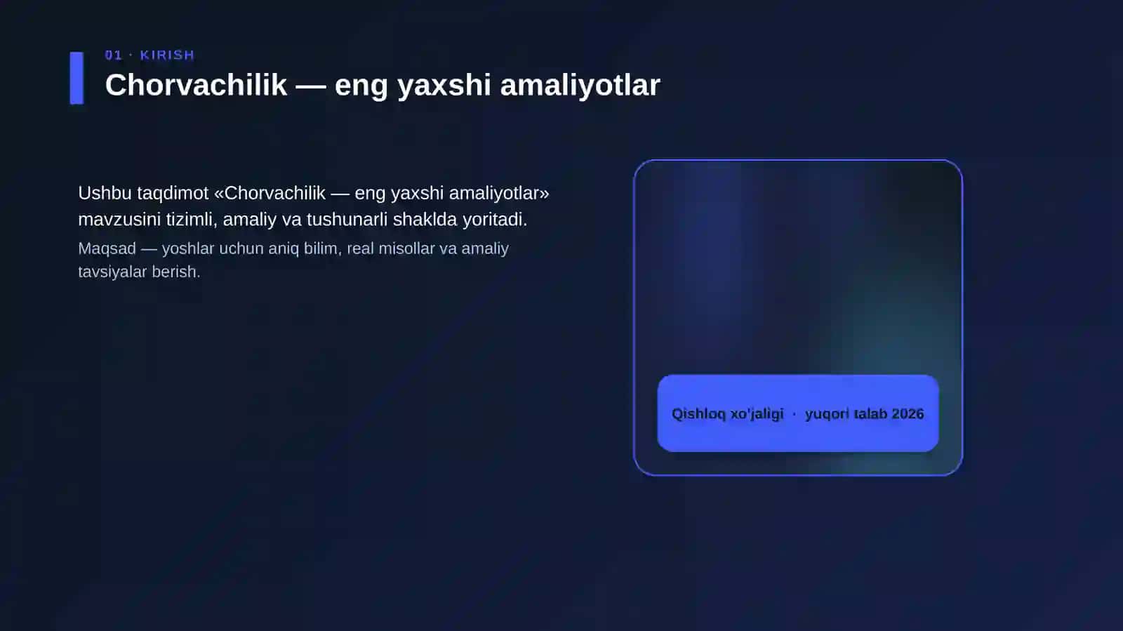 Chorvachilik — eng yaxshi amaliyotlar 4
